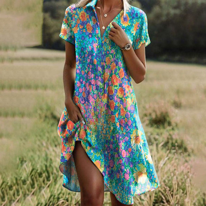 Mila | Relaxed Print Mini Dress