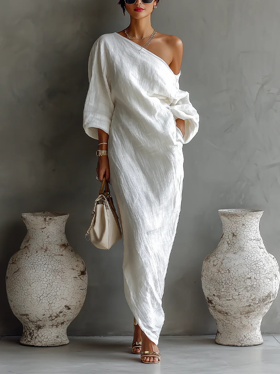 Camille | One-Shoulder Maxi Dress