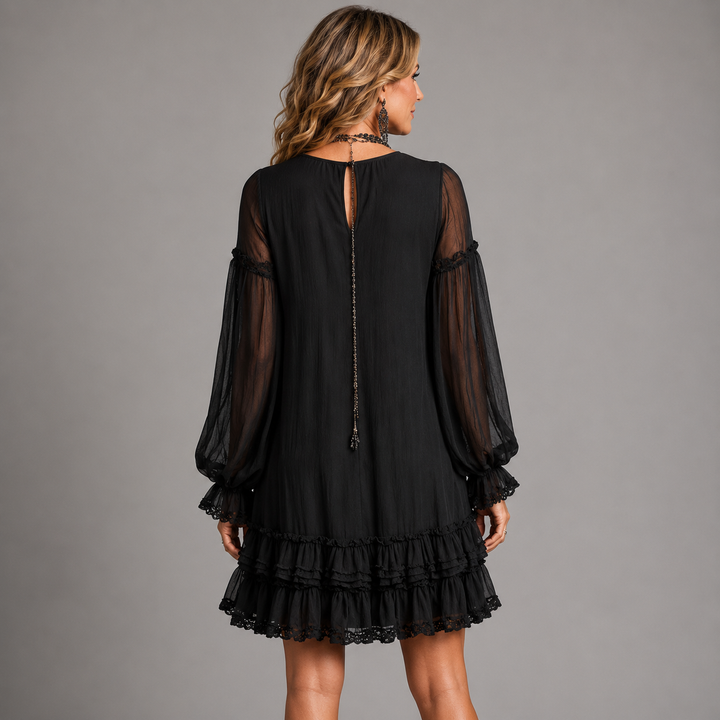 Celeste | Ruffle Sleeve Mini Dress