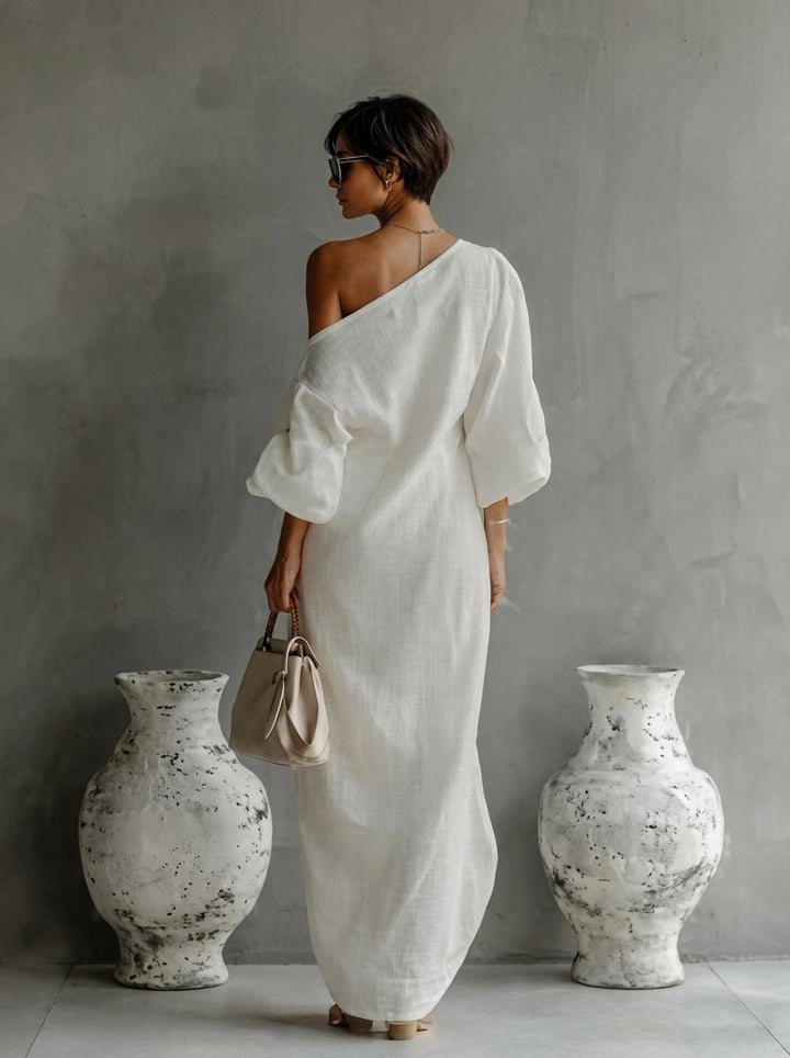 Camille | One-Shoulder Maxi Dress