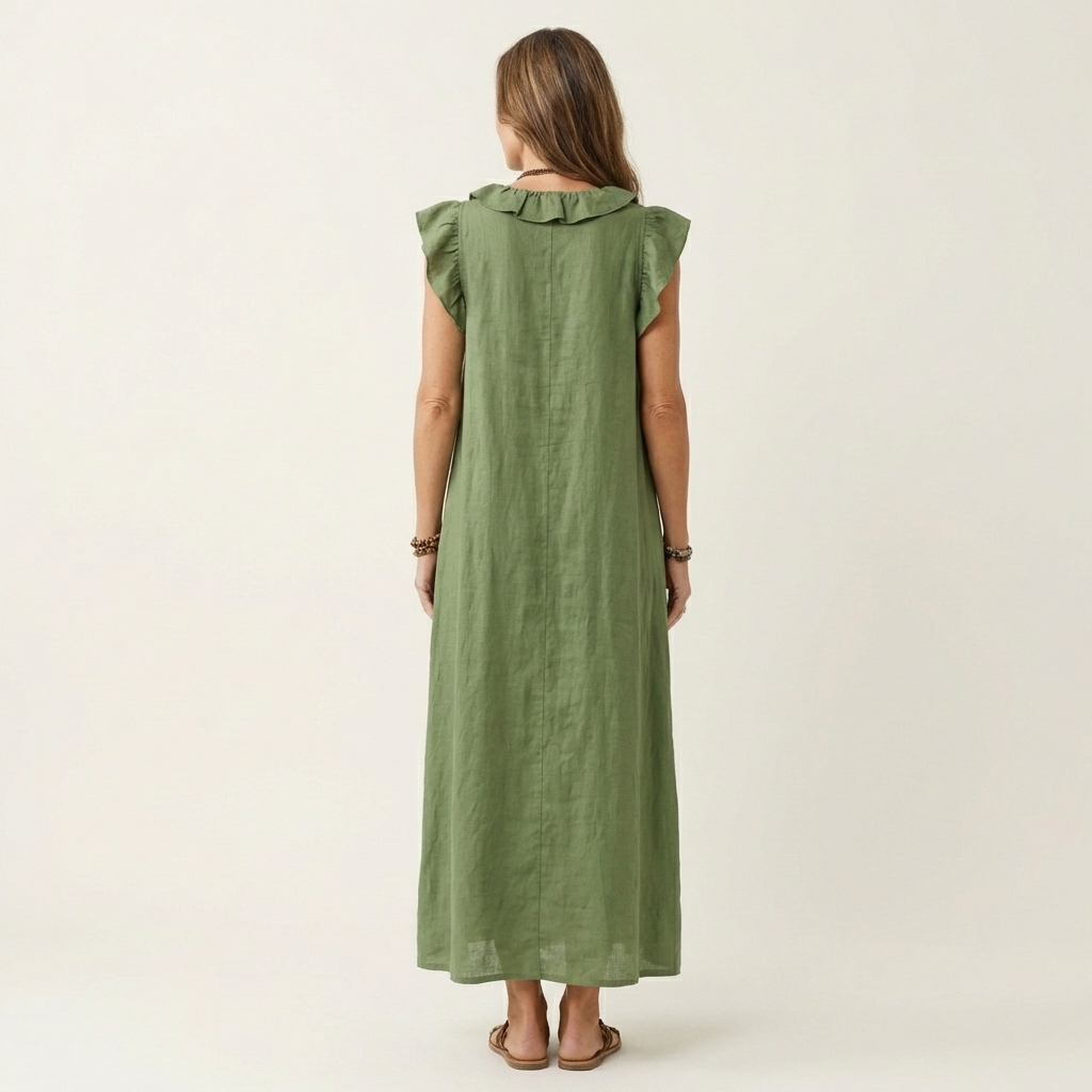 Claire | Ruffle Detail Maxi Dress