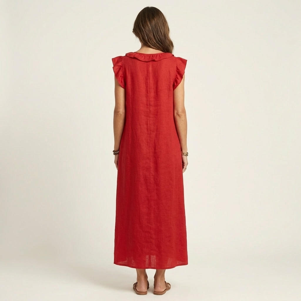 Claire | Ruffle Detail Maxi Dress